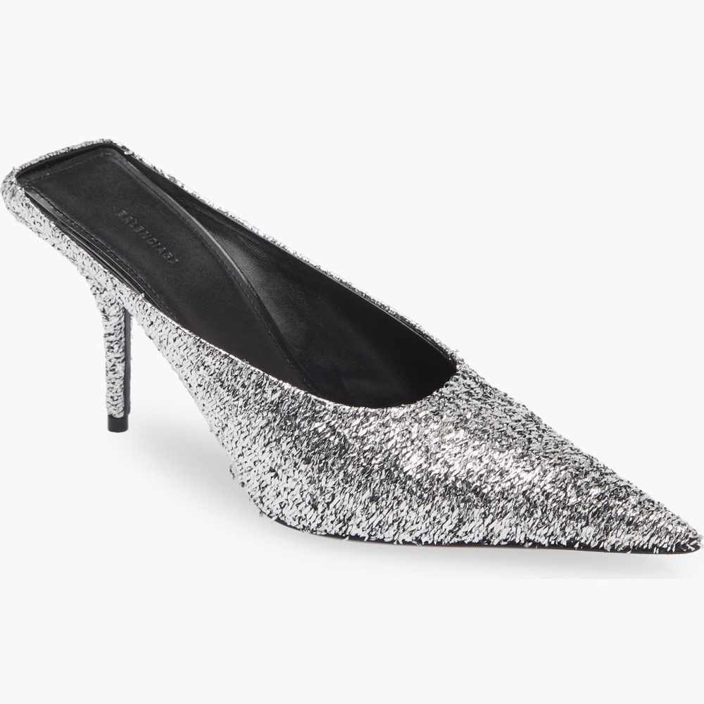 Balenciaga square knife pointed Toe mule